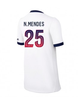 Paris Saint-Germain Nuno Mendes #25 Replika Borta Kläder Dam 2026-27 Kortärmad Paris Saint-Germain Nuno Mendes #25 Replika Borta Kläder Dam 2026-27 Kortärmad
